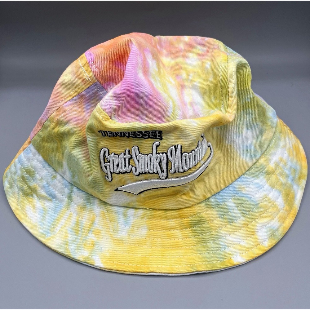 Lucky 7 Tennessee Great Smoky Mountains Tie Dye Bucket Hat Size 7